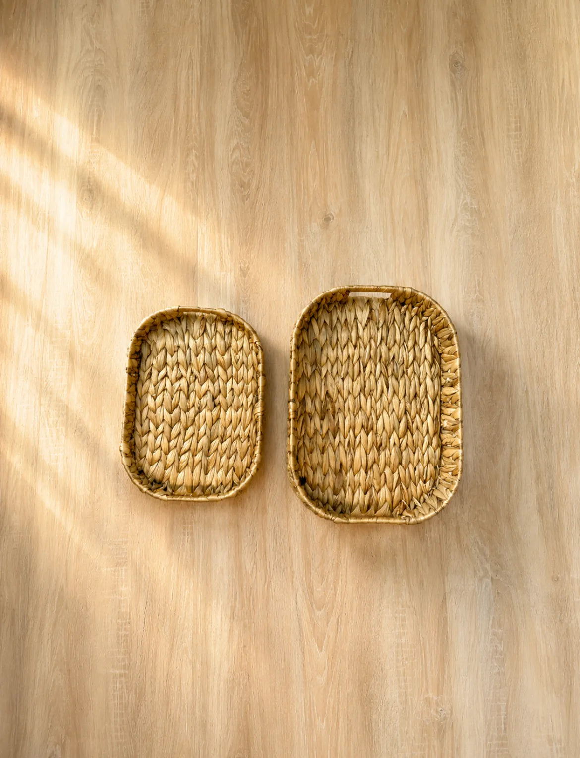 Bandeja fibra Natural, rectangular, 2 tamaños – vista principal