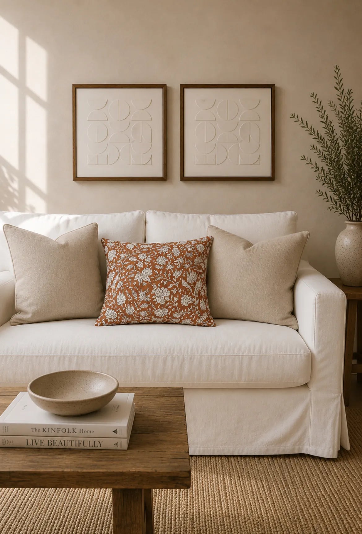 Cojin flores tIerra rectangular – vista principal