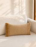 Cojin Nala yute rectangular flecos – vista principal