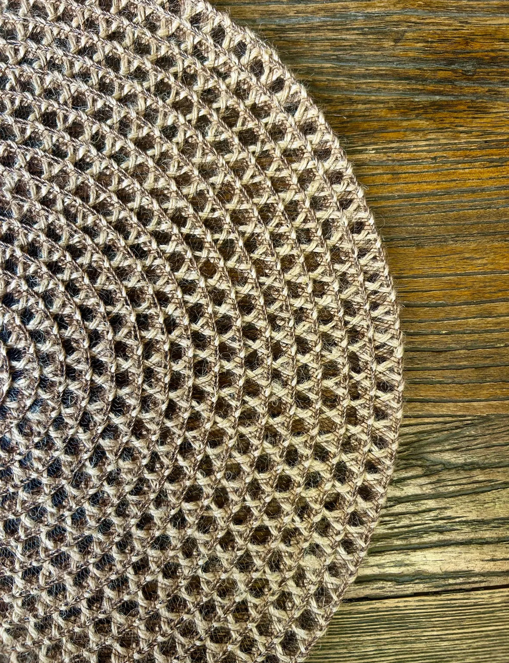 Invididual fibra sisal calado redondo – vista adicional 2