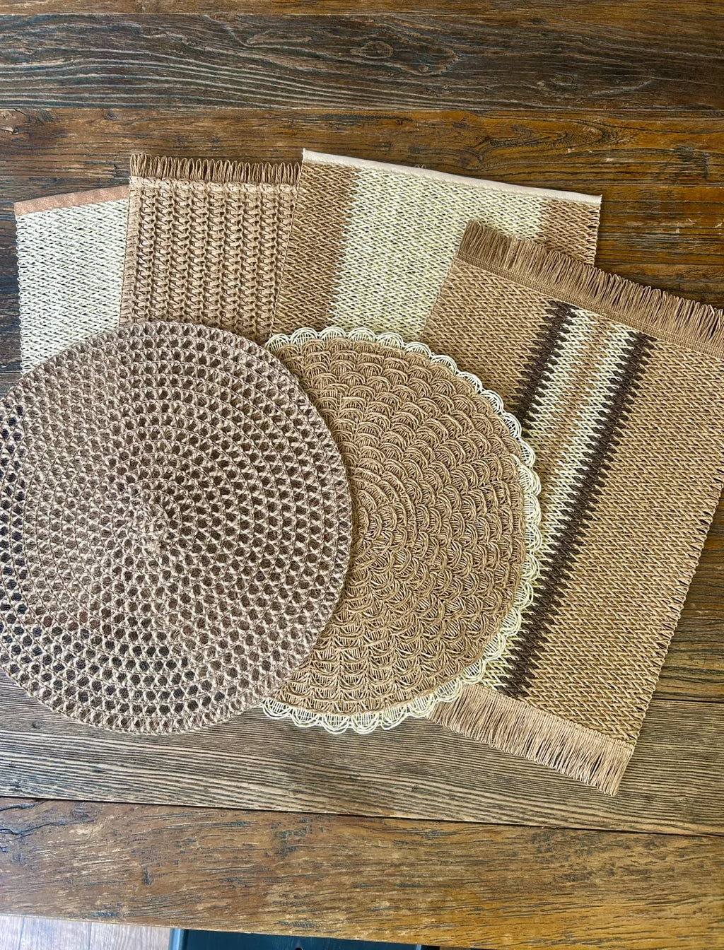 Invididual fibra sisal calado redondo – vista adicional 3