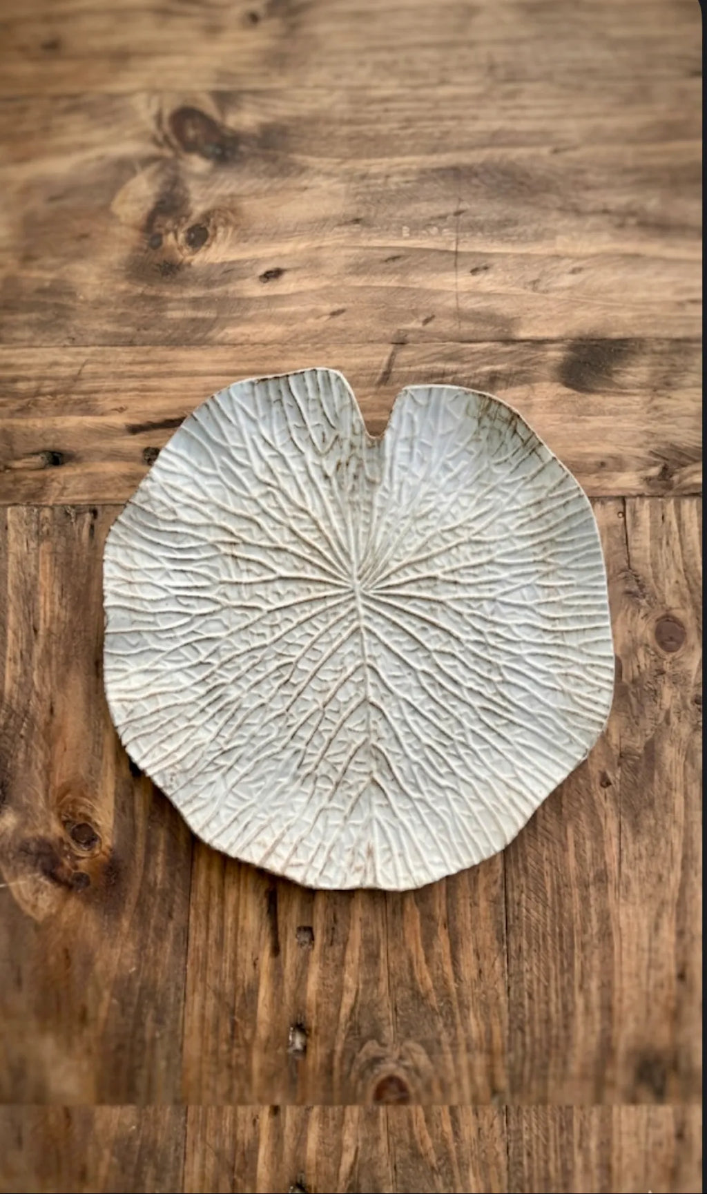 Plato hoja envejecido – vista adicional 1