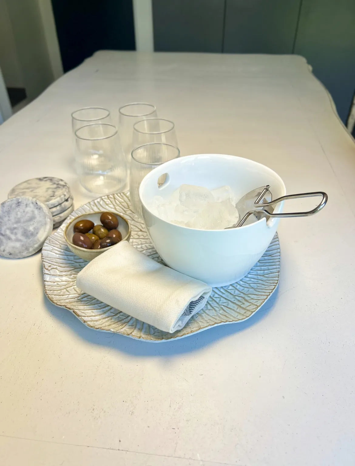 Plato hoja envejecido – vista adicional 2