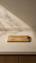 Tabla de madera manilla fierro – vista principal